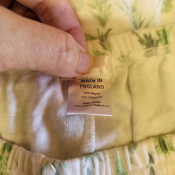 Polkadot England Fir Tree Print 2 Piece Pajama Set Girls Size 12 Year - Picture 8 of 9